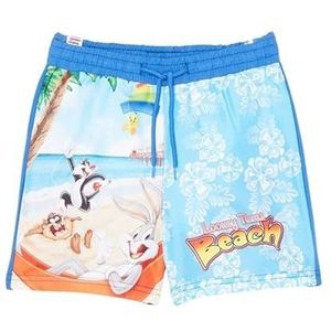 Disney Jongens Short De Bain Looney Tunes zwembroek, marineblauw, 9 Jaren