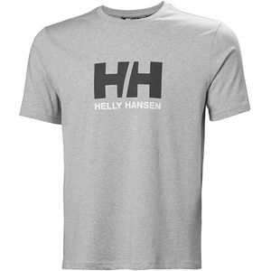 Helly Hansen Heren T-shirt met HH-logo, grijs melange, XL