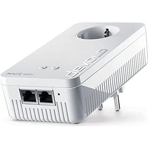 devolo 8811 Magic 2 WiFi 6 adapter, Powerline WLAN-adapter, tot 2.400 Mbit/s, WiFi Mesh, 2X Gigabit dLAN 2.0, wit