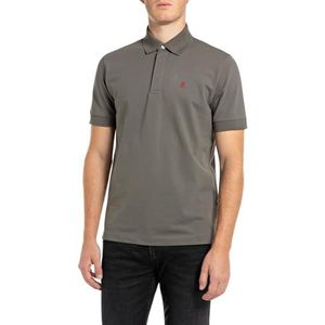 Replay Poloshirt voor heren, regular fit, 493 Iron Grey, M