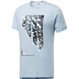 Reebok TS Activchill+Cotton SS T-shirt, heren, neonblauw, XS