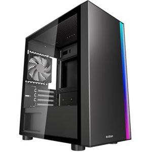PcCooler Platinum LM300 ARGB - - Micro ATX - zijpaneel met venster (gehard glas) - geen voeding - USB/Audio/Mic