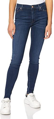 7 For All Mankind Hw Skinny jeans voor dames, Blauw (Dark Blue Dk), 23