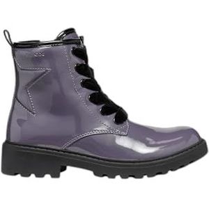 Geox Meisjes J Casey Girl G enkellaars, donkerpaars, 30 EU