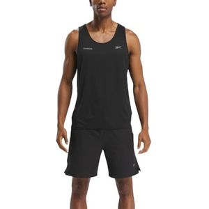 Reebok - Speed - Mouwloos T-shirt - Zwart - Lichtgewicht en Ademend Materiaal