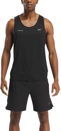 Reebok - Speed - Mouwloos T-shirt - Zwart - Lichtgewicht en Ademend Materiaal