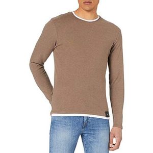 KEY LARGO MSW Sarasota sweatshirt voor heren, Mocca Brown (1606), S