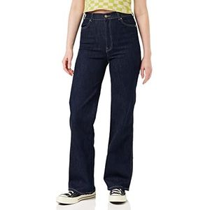 Dr. Denim Moxy Straight Jeans voor dames, Pyke Blue Spoelen, XS / 32L