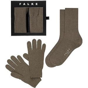 FALKE Heren Sokken X-Mas Set M SO Wol Eenkleurig 1 Paar, Bruin (Nutmeg Melange 5410), 43-46