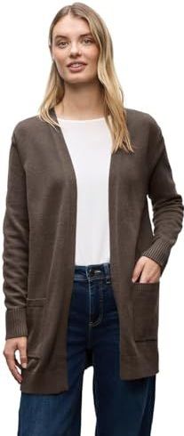 Street One - Open Cosy Vest - Bruin - Dames