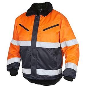 Top Swede 5616-22-05 Model 5616 Hi Vis Winter Jacket, Oranje/Marine, Maat M