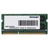 Patriot - Handtekeninglijn - RAM - Groen - 1 x 4GB - 1600 MHz - DDR3L SO-DIMM
