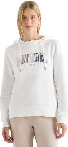 Cecil 3017055 hoodie met opschrift, vanille wit, L dames