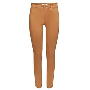 edc by ESPRIT Stretchy slim fit broek met middelhoge tailleband, taupe (light taupe), 32W x 30L