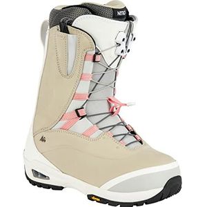 Nitro Dames Snowboards Bianca TLS '21 Premium All Mountain Freeride Freestyle snelsluitsysteem boot snowboardboot, zwart-paars, zand-roos, MP 24,0 // EU 37 1/3 // US 6,5