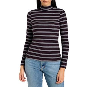 Lee Ribbed Ls High Neck T-shirt voor dames, Linwood, XL