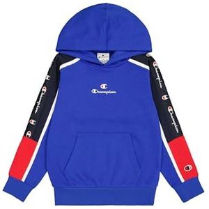 Champion Sweatshirt met capuchon voor kinderen en jongens, diepblauw/marineblauw (Bai/Nny/Wht), 5-6 jaar