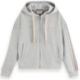 Scotch & Soda - U051 - Hoodie - Lichtgrijs Melange - Met Rits