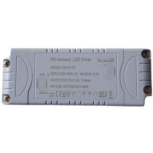 Dimbare LED transformator 12V DC 1-20 Watt voeding dimbare driver transformator voor dimmer G4 MR16 GU5.3