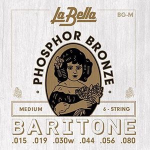 La Bella BG-M akoestische BARITONE fosforbrons, medium