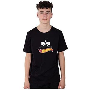 ALPHA INDUSTRIES Hot Wheels Flag T Kids/Tieners Badpak, Zwart, 16 Kinderen