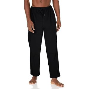 Amazon Essentials Men's Flanellen pyjamabroek (verkrijgbaar in grote en lange maten), Zwart, XL