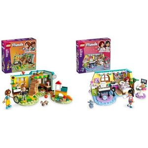 LEGO Friends Autumn’s + Paisley’s Room Sets Creative Role-Play Toy for 6 Plus Year Old Girls, Fun Playset 42646 + 42647