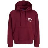 JACK & JONES Jormeadows Sweat Hood, Tibetaans rood., L