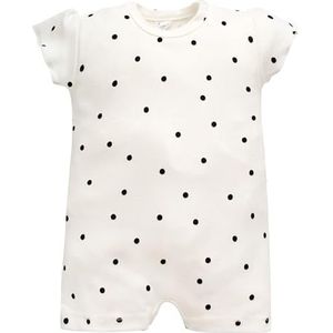 Pinokio Romper Tres bij, 100% katoen ecru gestippeld, meisjes 62-86 (74), ecru tres bien, 74 cm