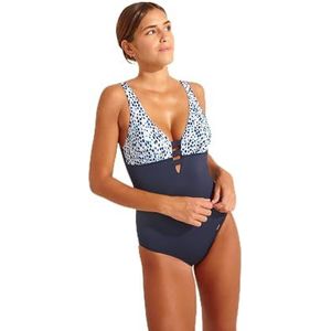 Livia EMIKA HINOKI badpak eendelig, blauw, M/38 dames, Blauw, M