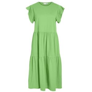 Vila Dames Visummer S/S Midi Dress-Noos, groen (summer green), M
