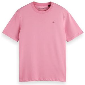 Scotch & Soda Heren Regular Fit Essential Logo T-shirt, Poetry Pink 7451, XL