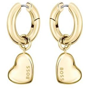BOSS - Honey Love - Dangle & Drop Oorbellen - Geel Goud - Roestvrij Staal