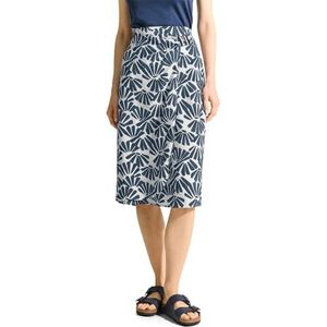 CECIL Midirok met print, Dark Petrol Blue, XS