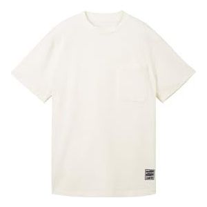 TOM TAILOR T-shirt voor jongens, 12906 - Wool White, 152 cm
