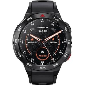 Mibro Smart Watch GS Pro (zwart) - 1,4 inch Amoled-display, Bluetooth-bellen, 20 dagen batterijduur, 5ATM waterdicht, GPS-positionering, 105 sportmodi, hartslagmeting, sportieve stijlband