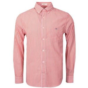GANT - Reg Classic Poplin Stripe Shirt - Diep Oranje - Heren