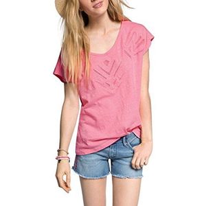 ESPRIT Dames T-Shirt 055EE1K059, roze (coral pink 606), M