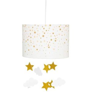 Hanglamp voor kinderen - wit en okergeel D30 cm - Atmosphera interieurontwerper