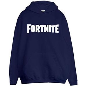 Fortnite Text Logo Pullover hoodie, Vrouwen, S-5XL, Marine, Officiële Koopwaar