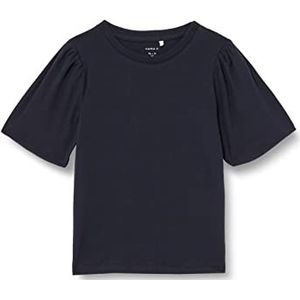 NAME IT Baby Girls NMFIONE SS TOP PB Shirt met korte mouwen, Dark Sapphire, 86, Dark Sapphire, 86 cm