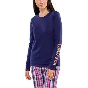 Uncover by Schiesser dames slaapjas crew l/sleeves