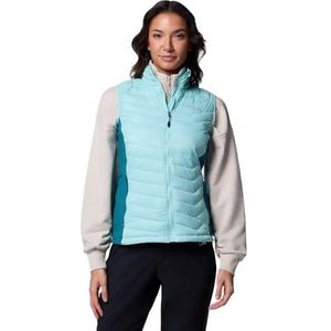 Columbia Women's Powder Pass 2 Hybrid Vest, Puffer Vest Body Warmer, Spray/River Blue, M