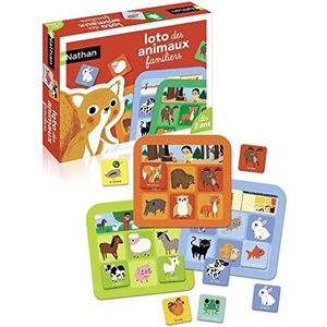 Nathan - Loto der Dieren - Een klassiek spel met grote stukken karton voor kinderen vanaf 2 jaar