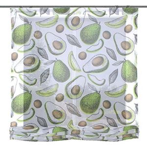 Home fashion vouwgordijn digitale print, polyester, groen, 140 x 100 cm