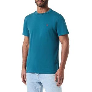 Replay T-shirt voor heren, korte mouwen, basic, 386 Atlantic Green, M