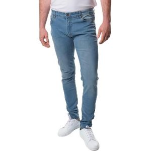 HOPENLIFE Jimbei Heren Jeans, Regular, Effen kleur, Gr. L, Blauw, Maat 42, Lichtblauw, 40