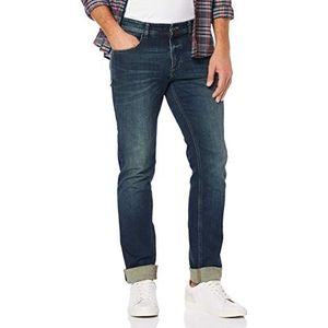 camel active Heren 488765 Straight Jeans, Donkerblauw 82, 38W / 30L