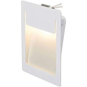 SLV wandinbouwarmatuur DOWNUNDER PUR 155 / plafond- en wandverlichting binnen, ledspot, inbouwarmatuur, wandinbouwarmatuur, plafondspot / 3000K 5,2 W 230 lm wit,wit