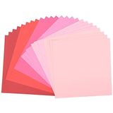 Vaessen Creative Florence Scrapbook-Papier 216 g 12x12-x24 vellen multipack, roze, papier, multicolor, 30,5 x 30,5 x 0,7 cm